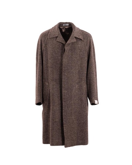 Shop CORNELIANI  Cappotto: Corneliani cappotto marrone in lana tecnica.
Cappotto monopetto.
Semifoderato.
Drop 7.
Vestibilità regolare.
Manica raglan.
Abbottonatura nascosta.
Tasche laterali all'americana.
Spacco centrale posteriore.
Bottoni in vero corno.
Composizione: 80% lana vergine, 20% poliestere.
Made in Italy. 261417 2612204-030